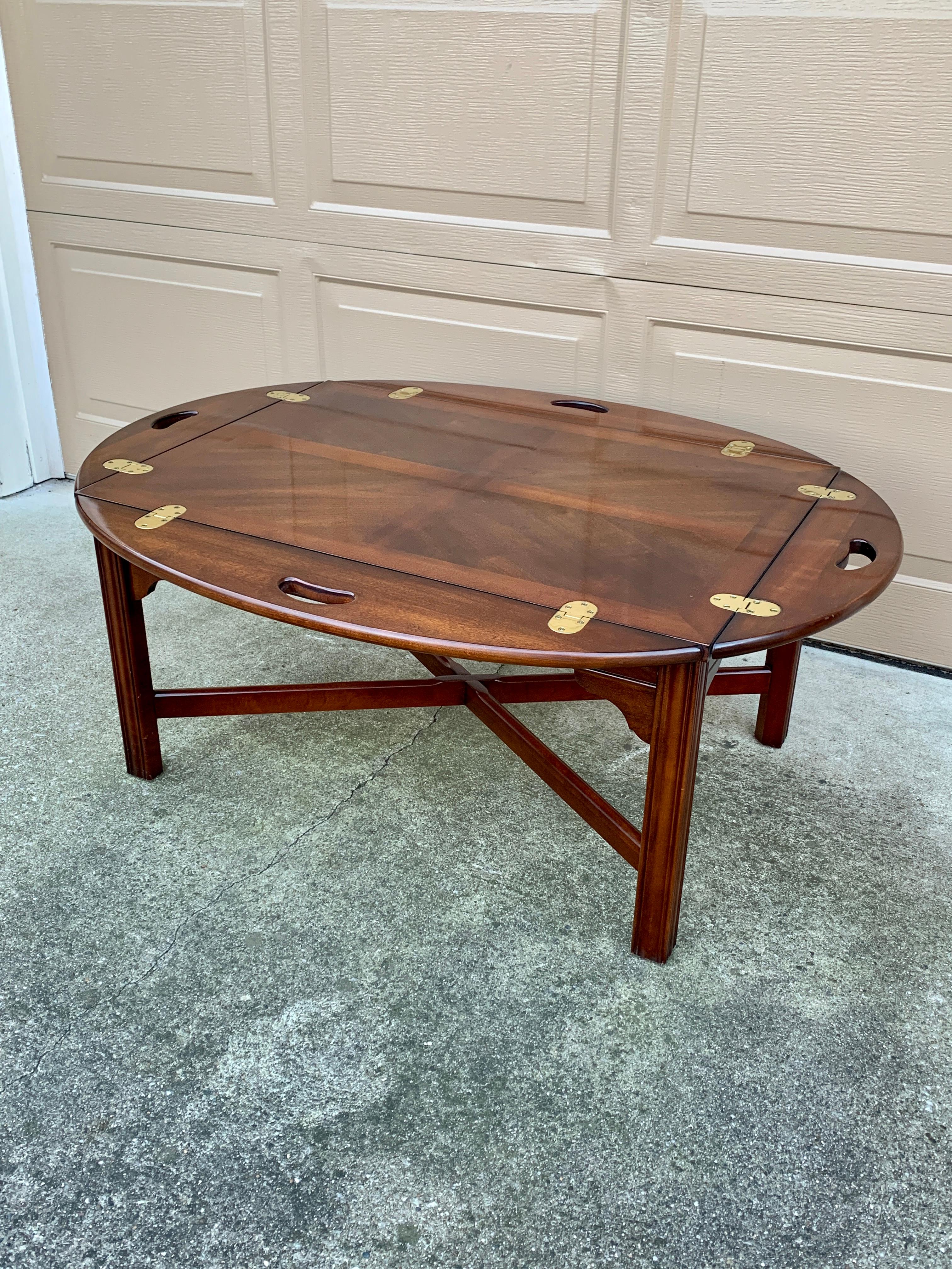 Thomasville Chippendale Carved Mahogany Butler’s Coffee Table 10