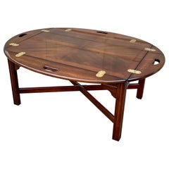 Thomasville Chippendale Carved Mahogany Butler’s Coffee Table
