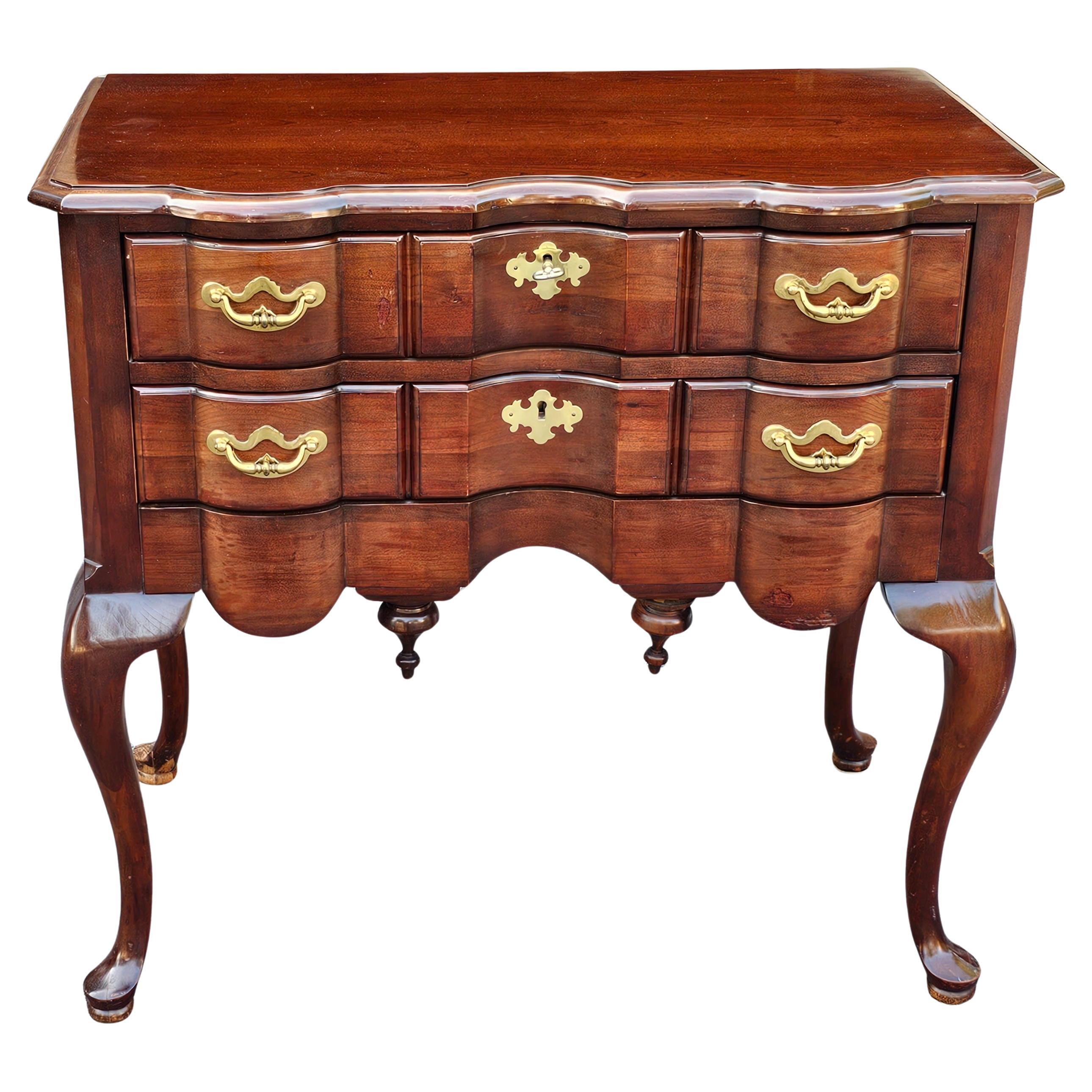 Thomasville Collector's Cherry Silver Anniversary Blockfront Lowboy