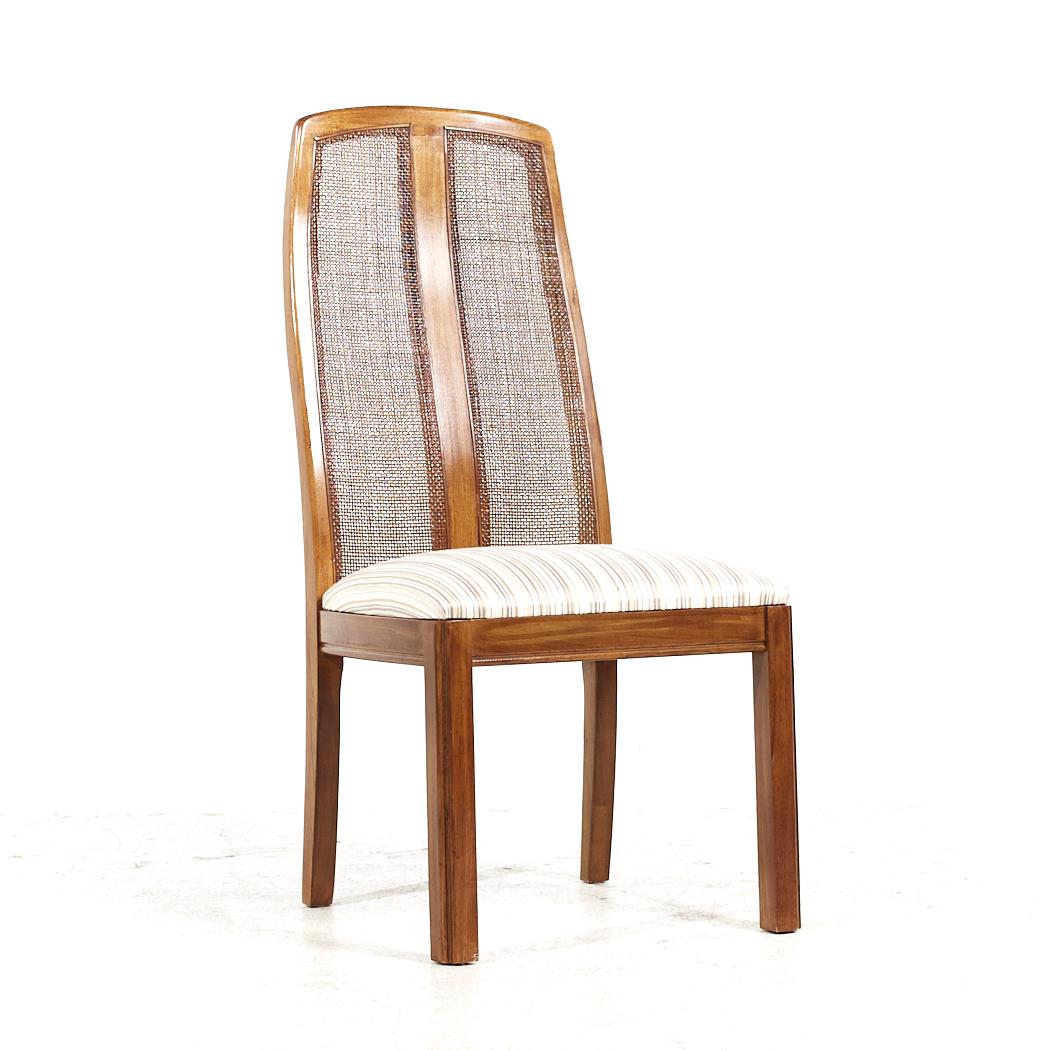 Modern Thomasville Contemporary Cane Back Dining Chairs - Set of 6 For Sale