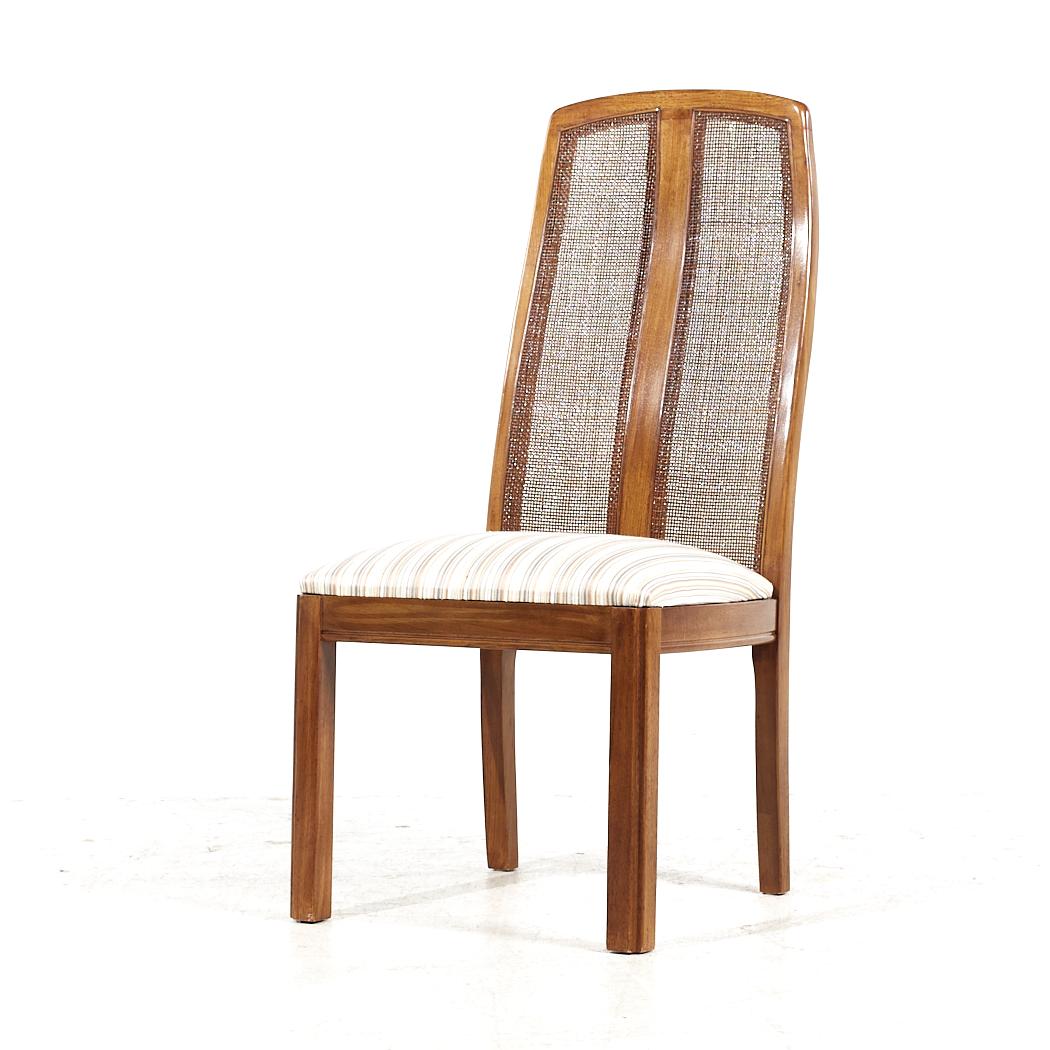 Thomasville Contemporary Cane Back Dining Chairs - Set of 6 In Good Condition For Sale In Countryside, IL