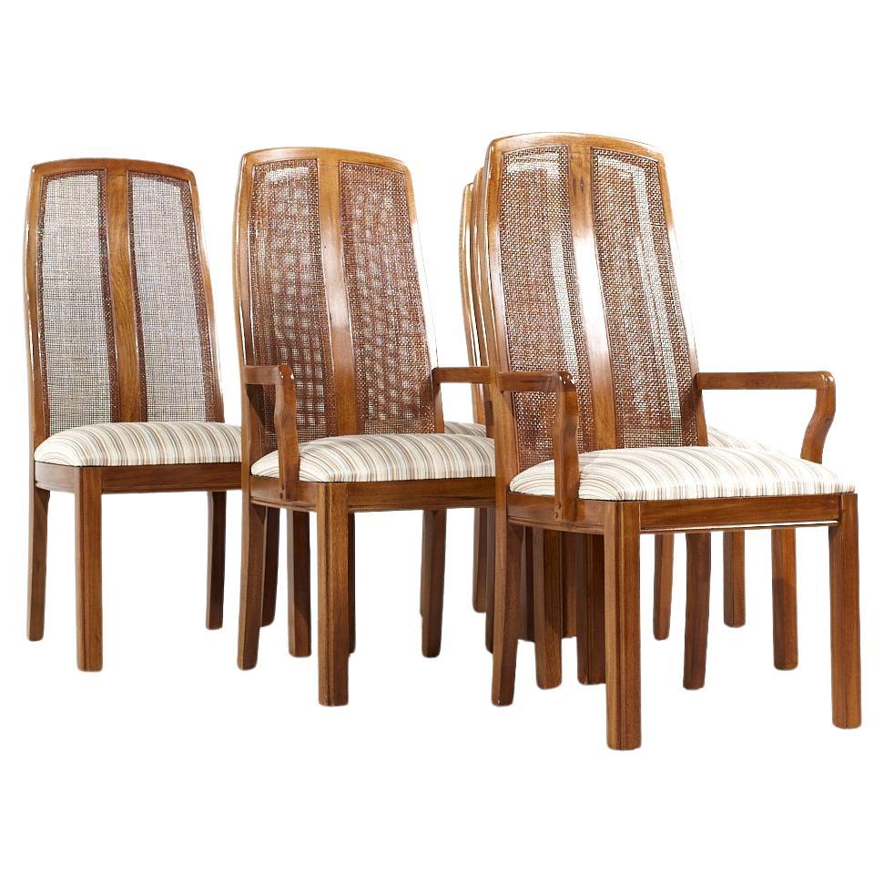 Thomasville Contemporary Cane Back Dining Chairs - Set of 6 For Sale