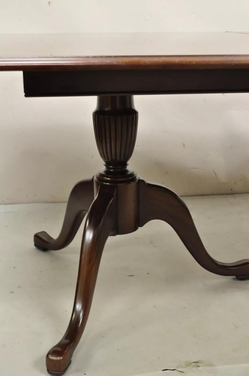Unknown Thomasville Duncan Phyfe Mahogany Double Pedestal Base Dining Table w/2 leaves