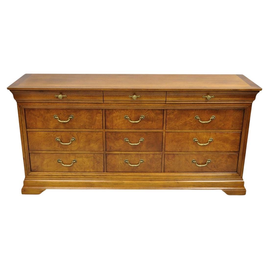 Thomasville Elysee French Country Burl Wood 12 Cassetti Credenza