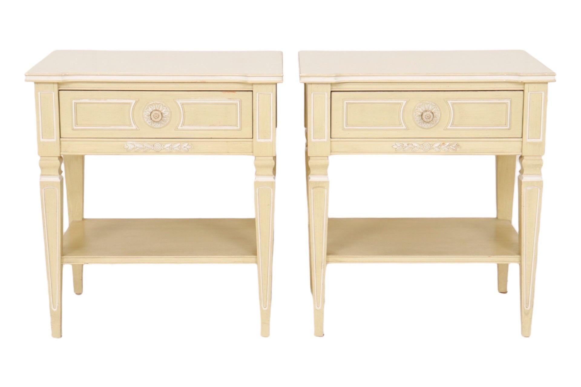Louis XVI Thomasville Side Tables - a Pair