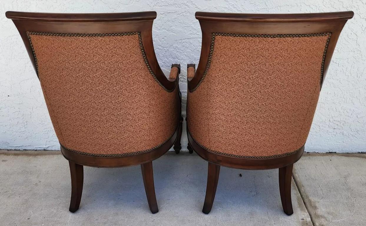 Late 20th Century Thomasville Ernest Hemingway Anson Accent Chairs