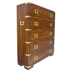 Thomasville Fine Shallow Low Profile 5 Drawer 34" High Chest Dresser Console