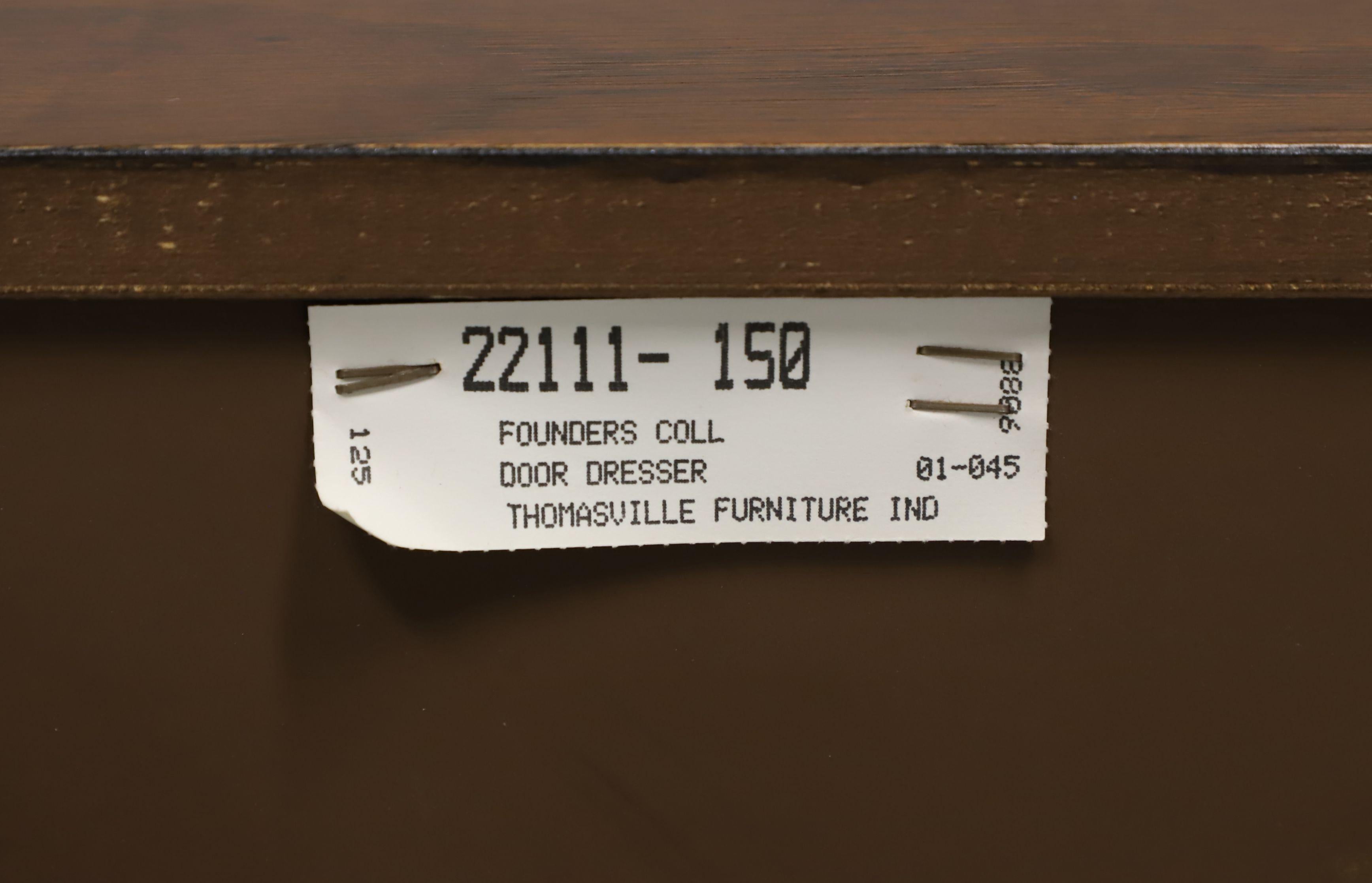 THOMASVILLE Founders Collection Walnut Post-Modern Triple Dresser For Sale 7
