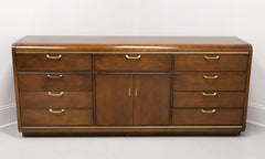 THOMASVILLE Founders Collection Walnut Post-Modern Triple Dresser
