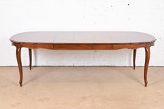 Thomasville French Provincial Louis XV Cherry Wood Extension Dining Table