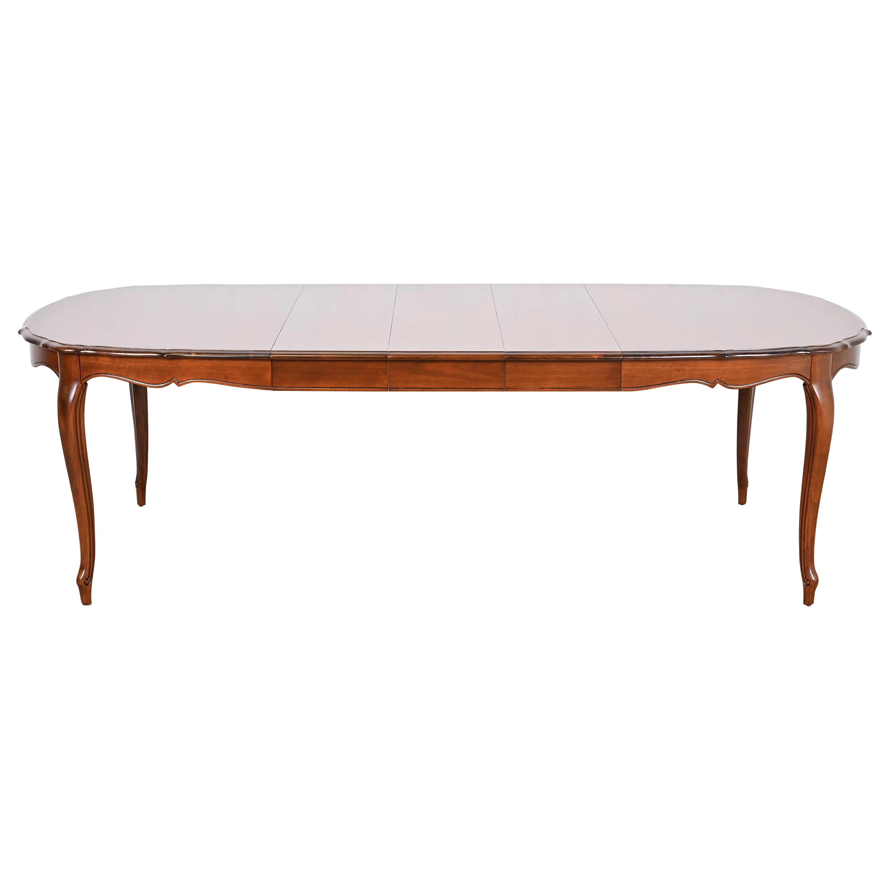 Thomasville French Provincial Louis XV Cherry Wood Extension Dining Table