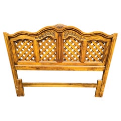 Cabecero Thomasville Provincial Francés de Madera Maciza para Reina o Doble