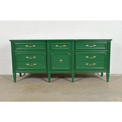 Thomasville French Regency Louis XVI Dresser or Credenza, Newly Refinished