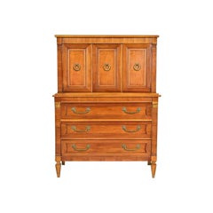 Thomasville French Regency Louis XVI Fruitwood Gentleman's Chest, Circa 1960s