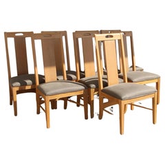 6 chaises de salle à manger Thomasville Furniture en chêne