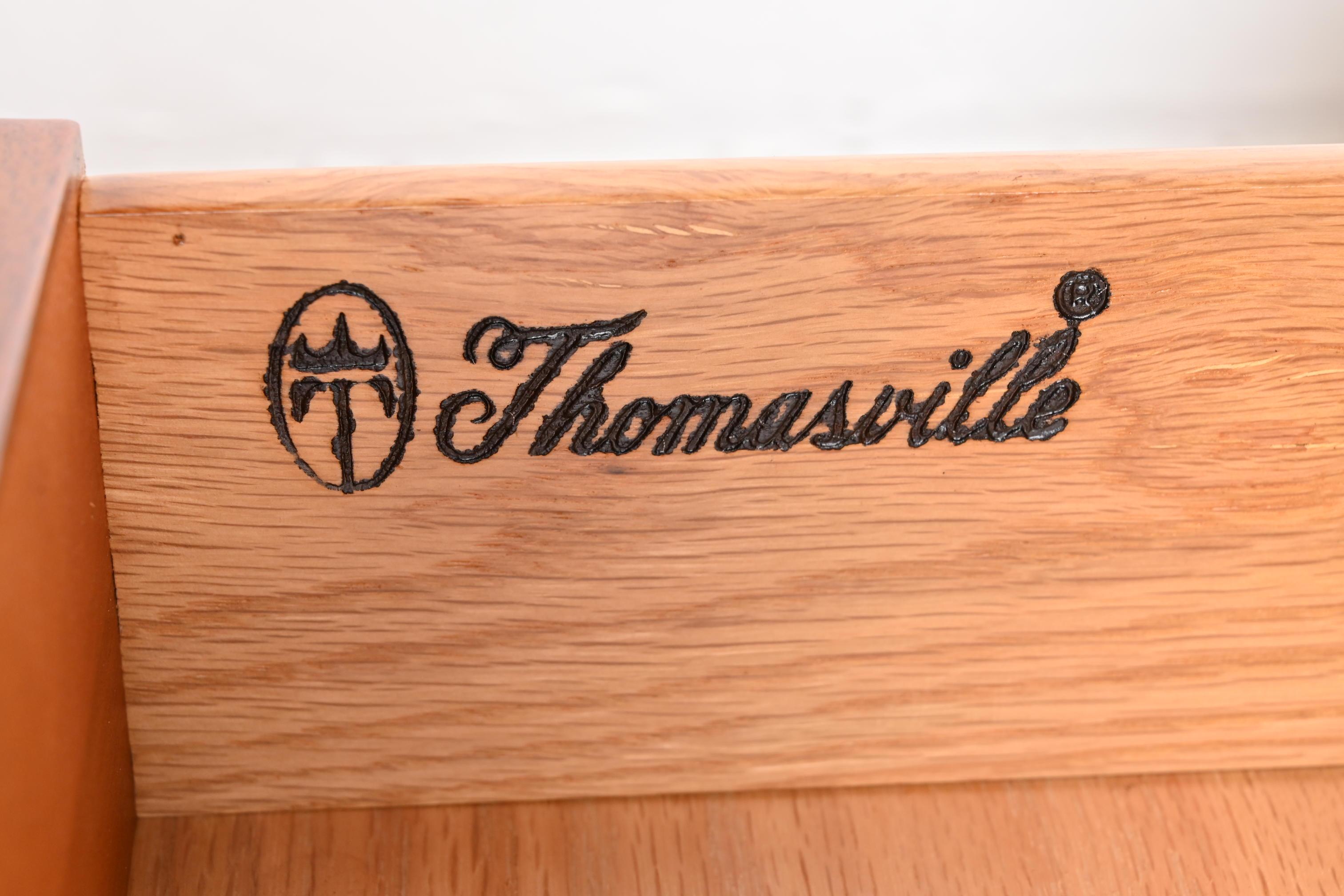 Thomasville Georgian Flame Mahogany Flip Top Server or Bar Cabinet, Refinished For Sale 9