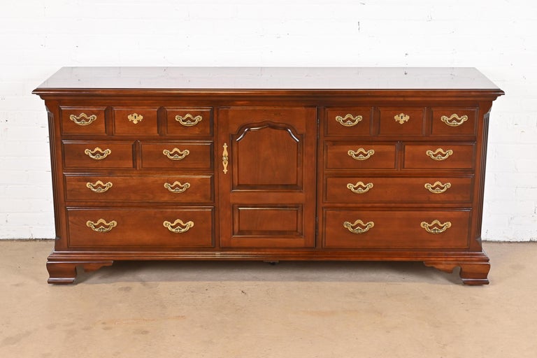 Thomasville Solid Cherry Wood Dresser or Credenza For Sale at