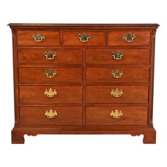 Thomasville Georgian Solid Mahogany Eleven-Drawer Dresser or Chest of Drawers