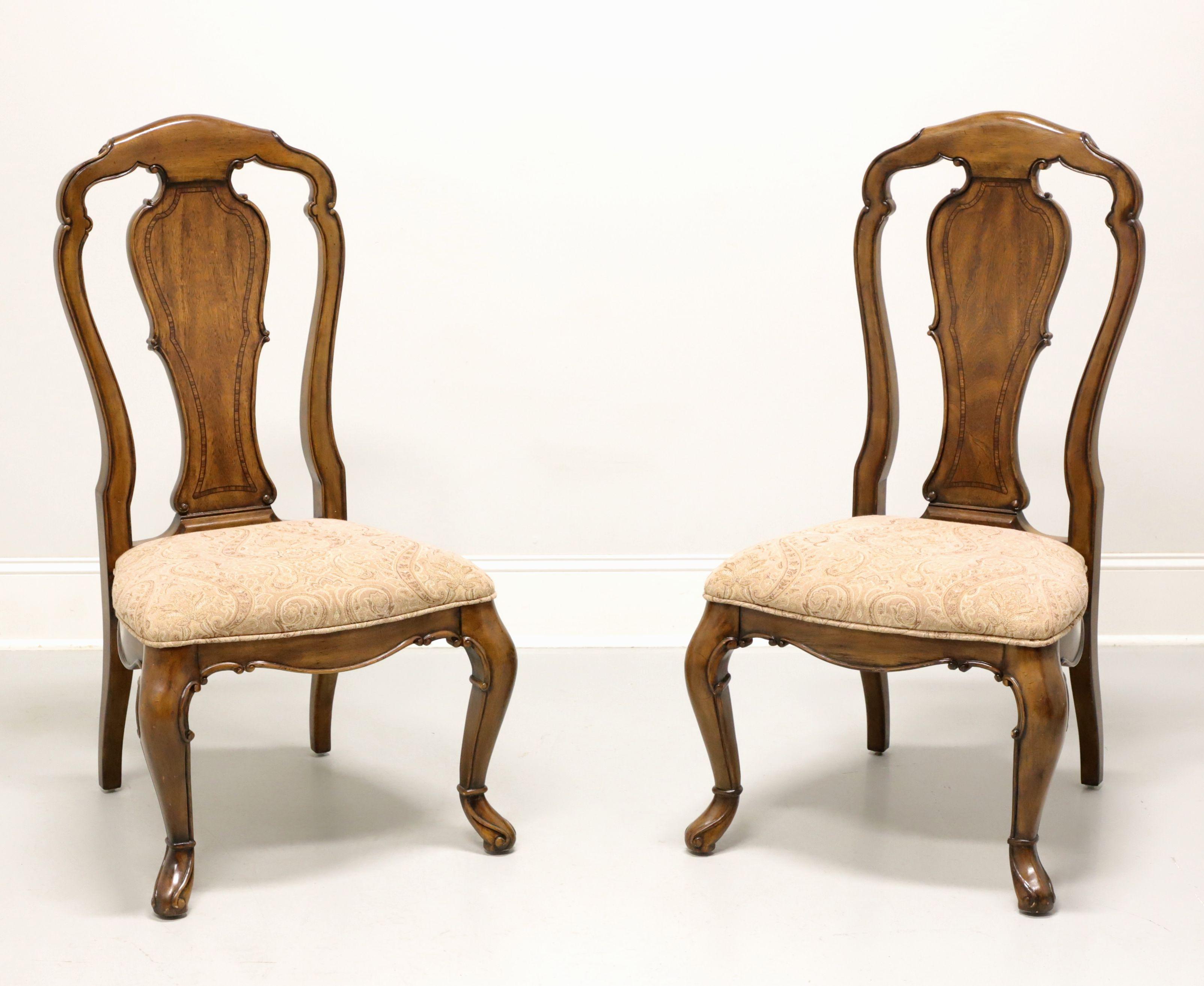 THOMASVILLE Hemingway Collection Granada Mahogany Dining Side Chairs - Pair A 1