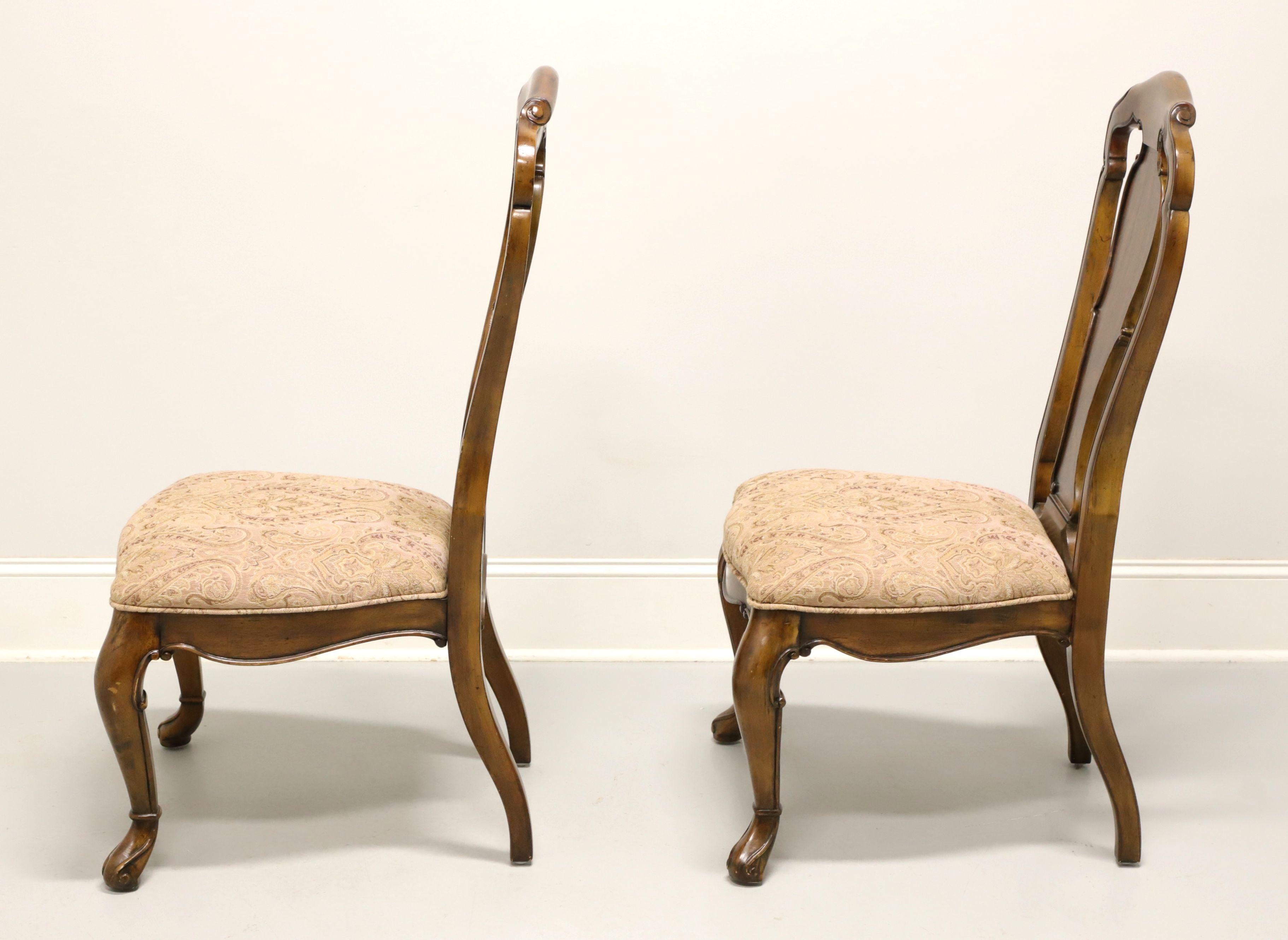 Spanish Colonial THOMASVILLE Hemingway Collection Granada Mahogany Dining Side Chairs - Pair A