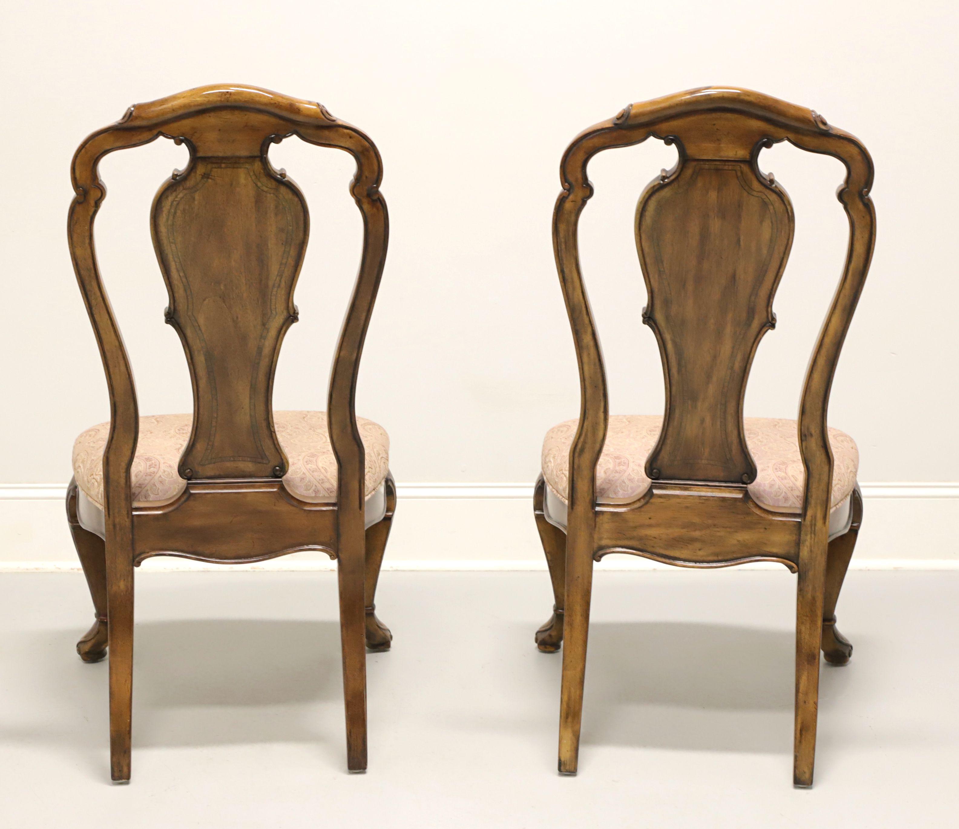 THOMASVILLE Hemingway Collection Granada Mahogany Dining Side Chairs - Pair B In Good Condition In Charlotte, NC