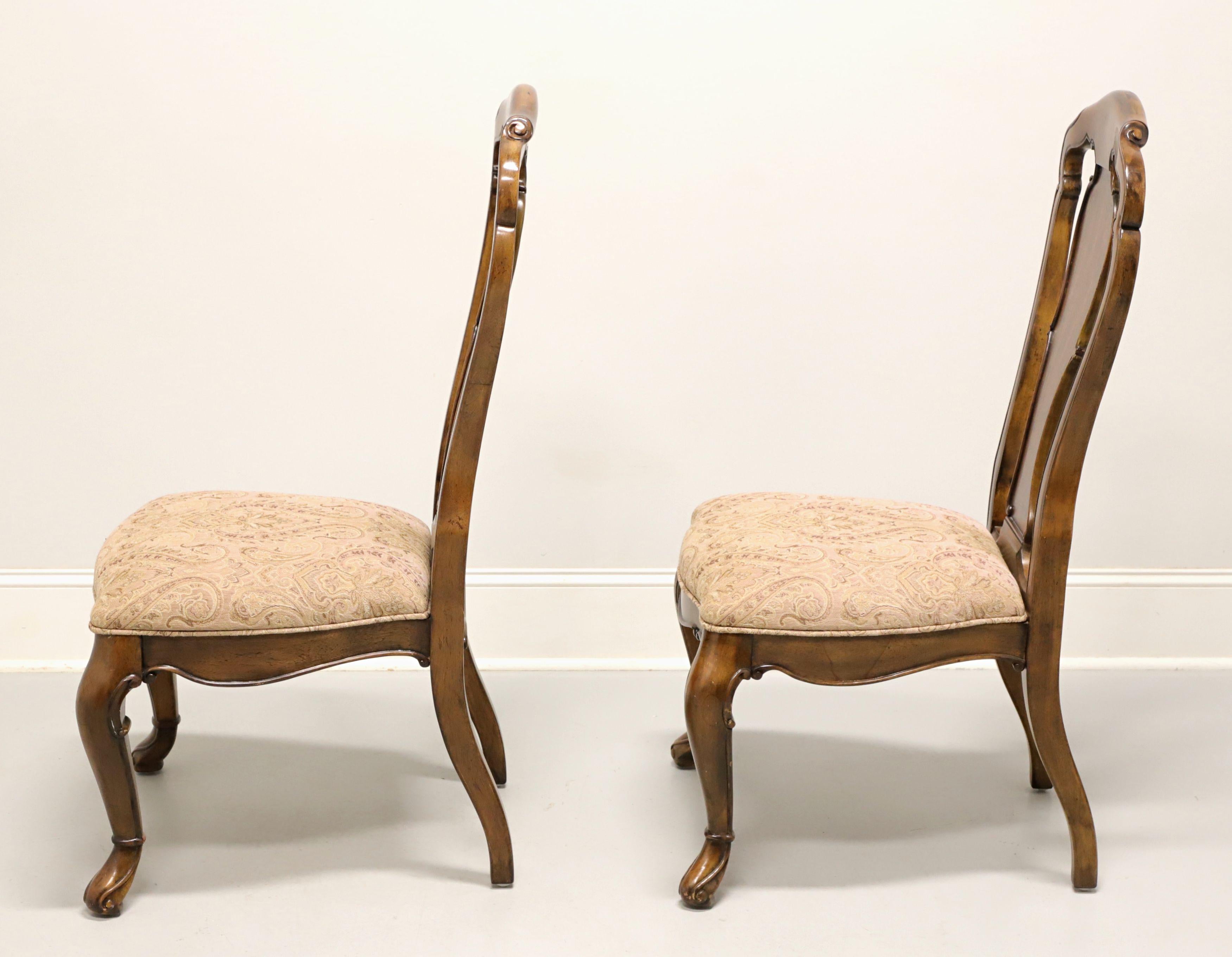 Contemporary THOMASVILLE Hemingway Collection Granada Mahogany Dining Side Chairs - Pair B