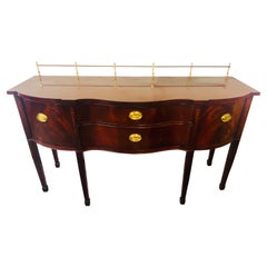 Vintage Thomasville Hepplewhite Style Inlaid Mahogany Sideboard, Console or Buffet