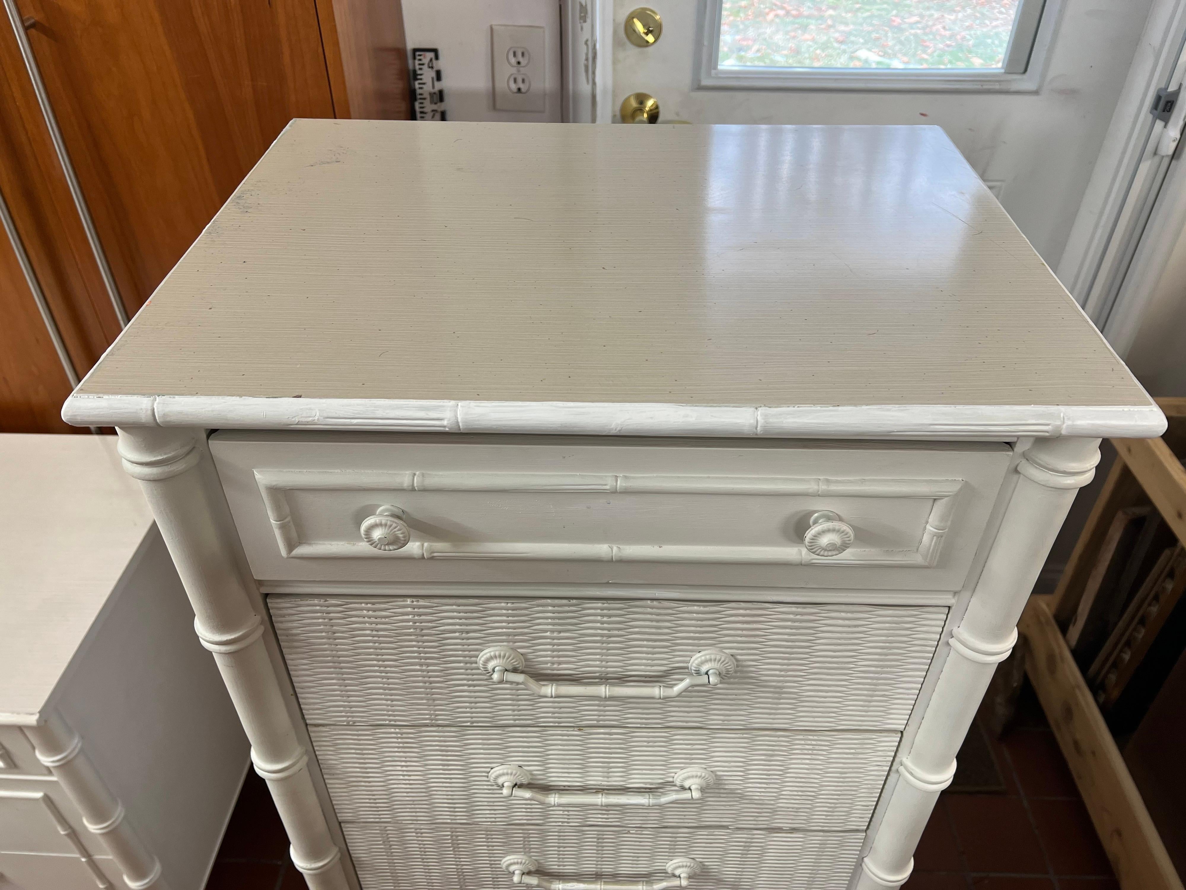 Vintage Thomasville Allegro Style Chest in White 3