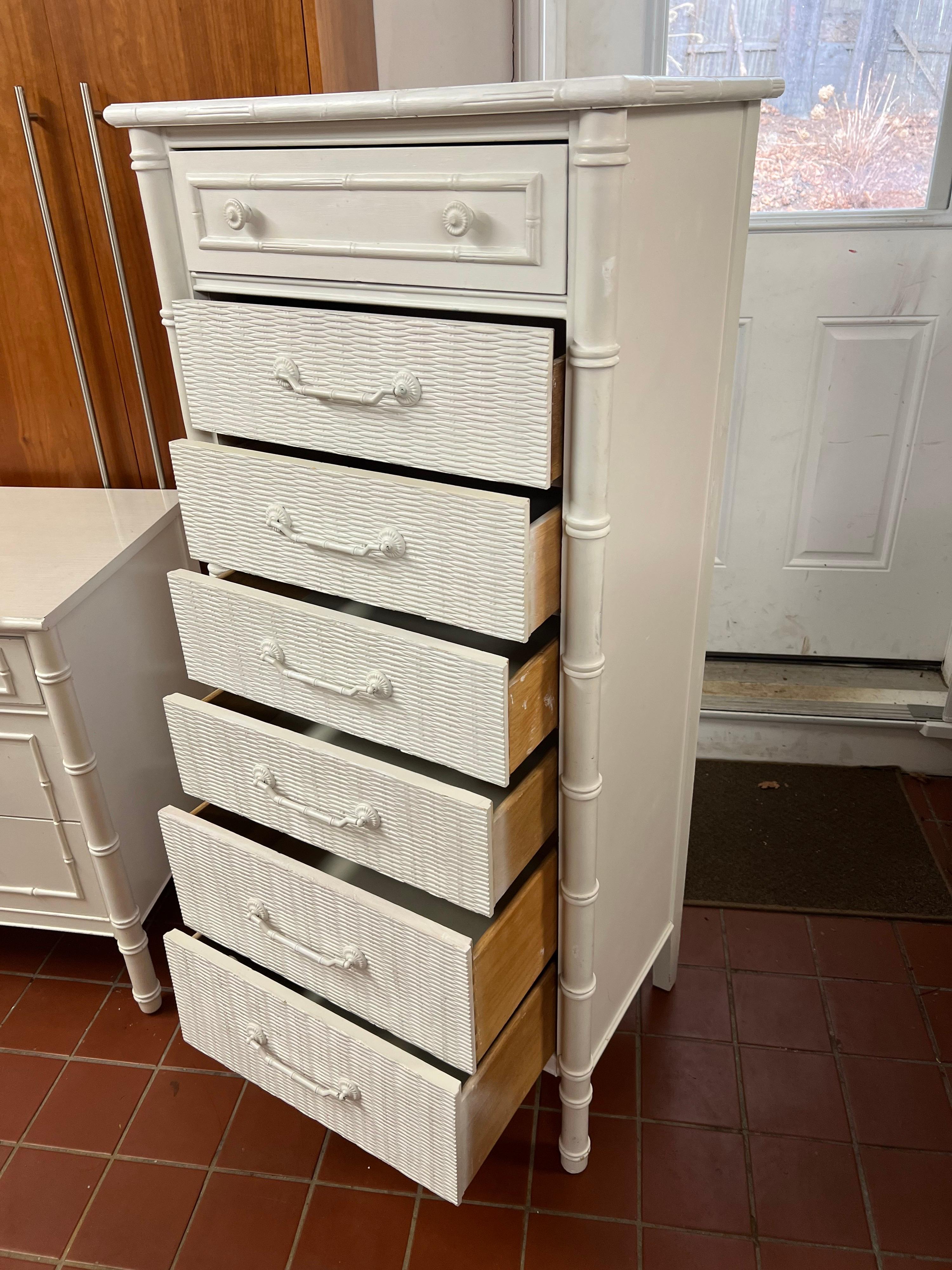 Vintage Thomasville Allegro Style Chest in White 12