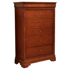 Retro THOMASVILLE Impressions Martinique Louis Philippe Cherry Chest of Drawers