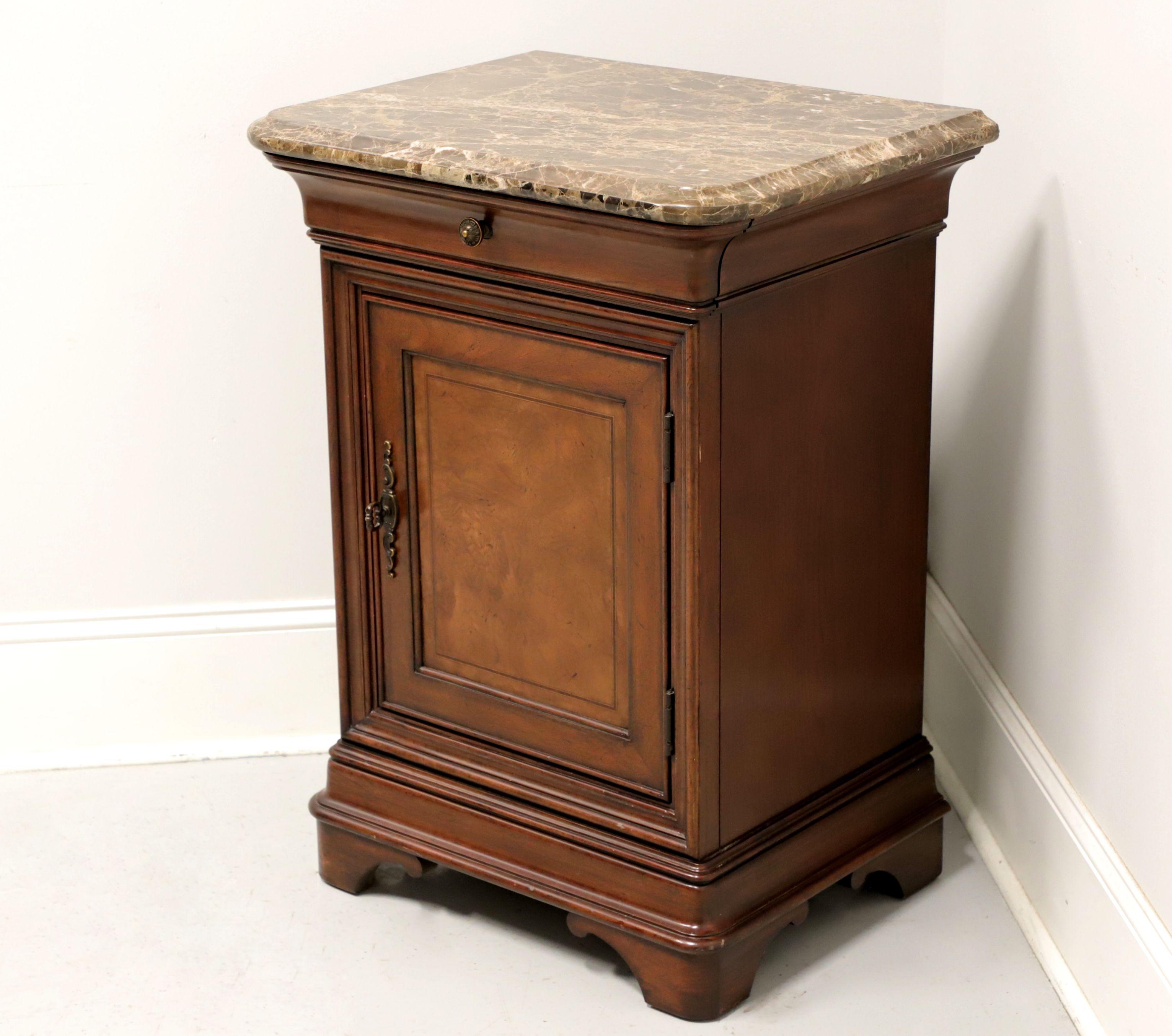 thomasville nightstand with marble top