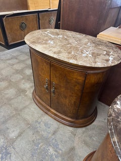 Thomasville Marble Oval Cabinet