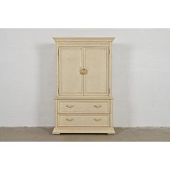 Thomasville Mediterranean Oak Armoire Dresser or Gentleman's Chest, Circa 1970s