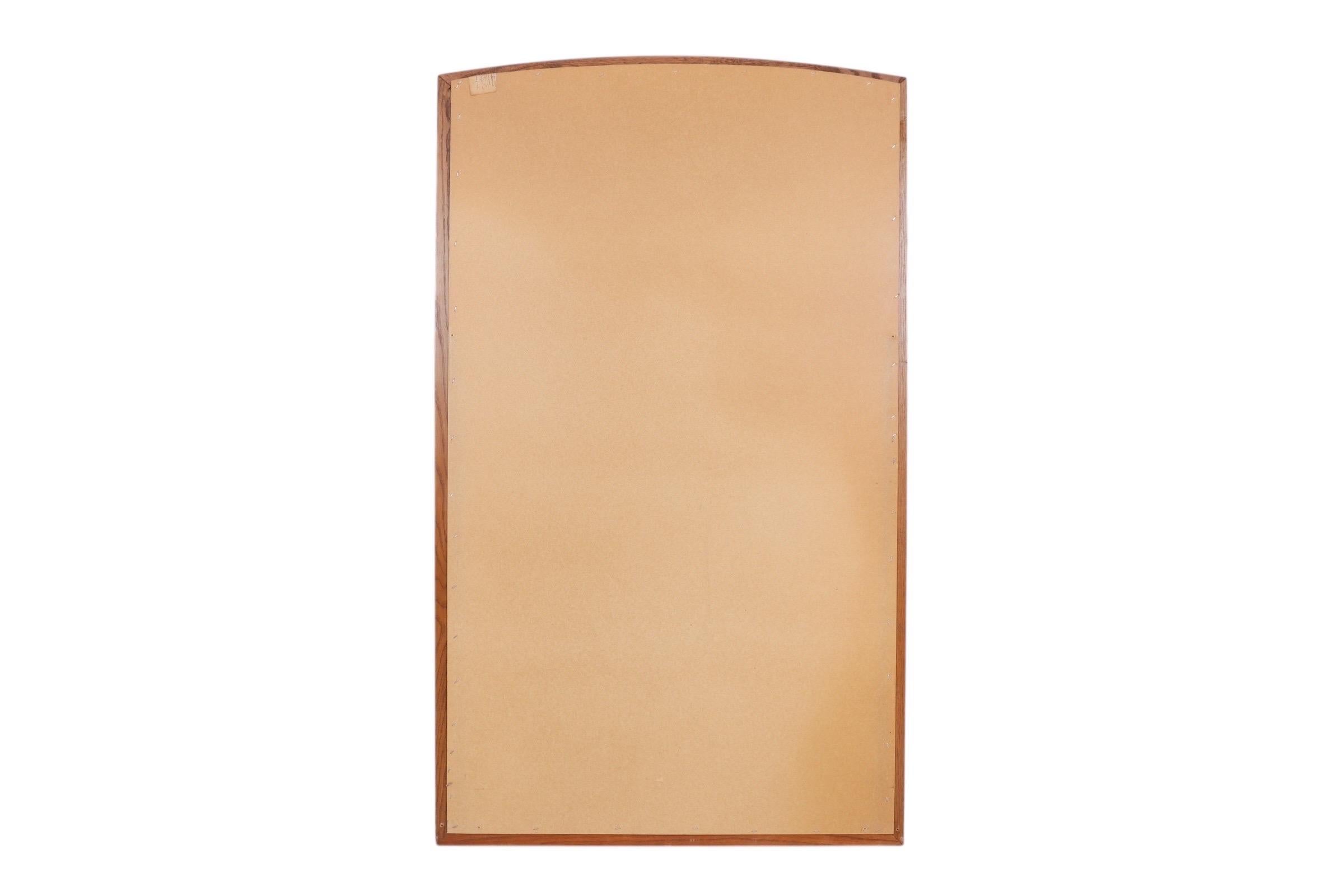 20ième siècle Miroir mural en Oak Oak du milieu du siècle en vente