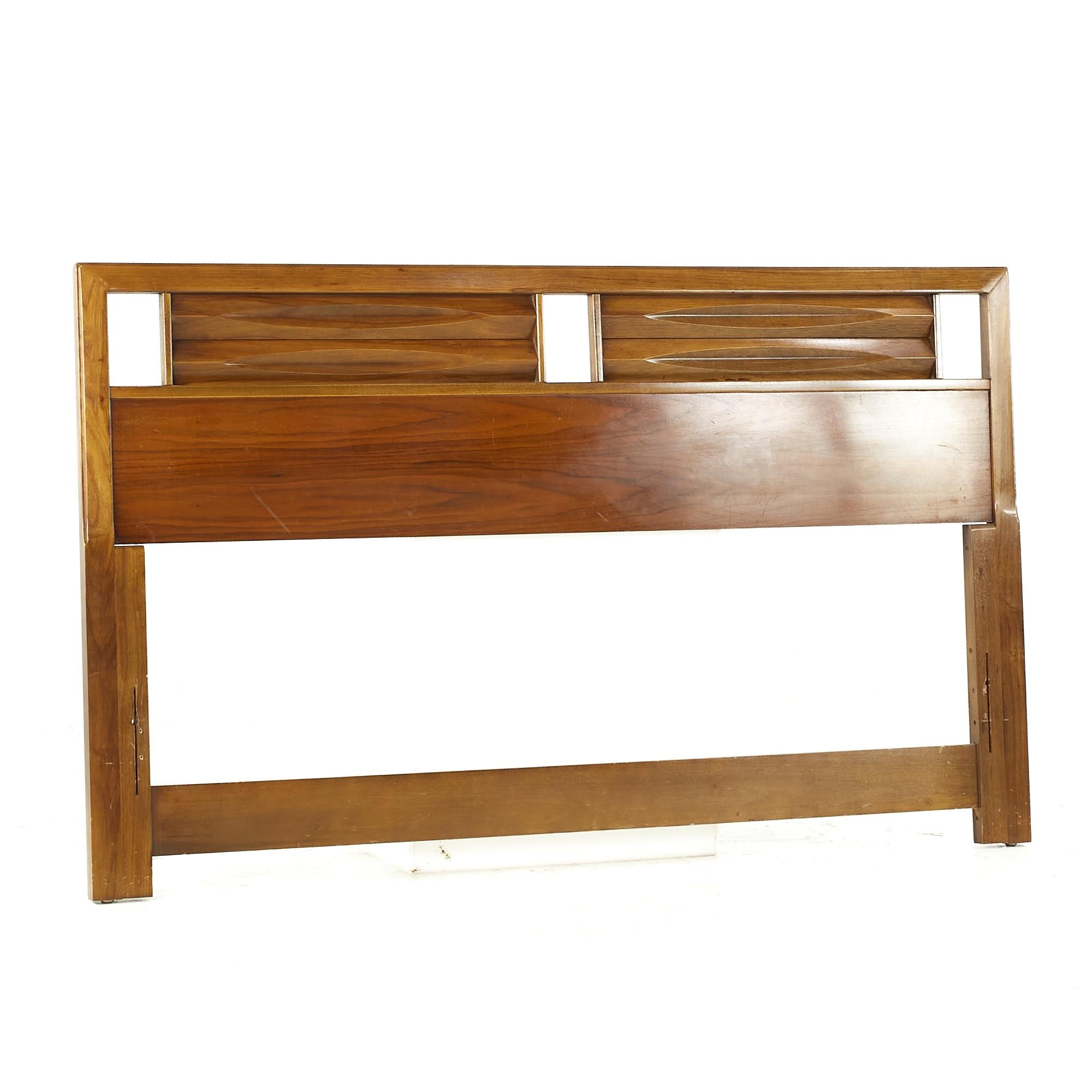 Thomasville midcentury Walnut Queen Headboard

This headboard measures: 59 wide x 1 deep x 36.5 inches high

All pieces of furniture can be had in what we call restored vintage condition. That means the piece is restored upon purchase so it’s