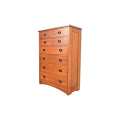 Thomasville Mission Oak Arts & Crafts Highboy Dresser