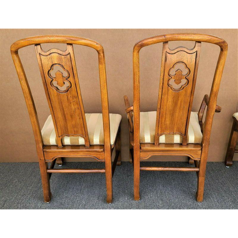 Thomasville Mystique Asian Chinoiserie Ming Dining Chairs, Set of 4 In Good Condition In Lake Worth, FL