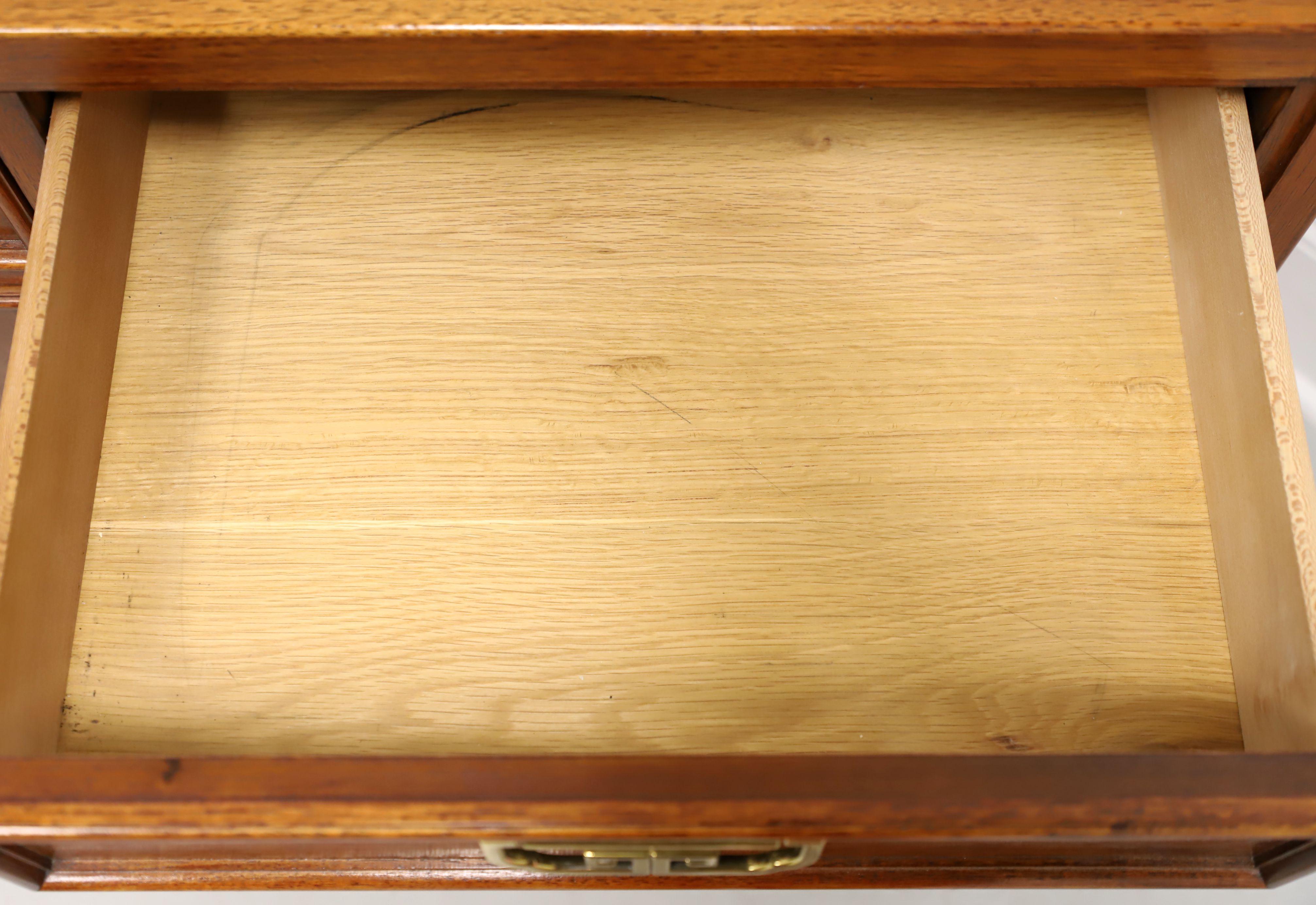 THOMASVILLE Mystique Collection Burl Walnut Asian Console Cabinet For Sale 2