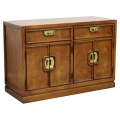 THOMASVILLE Mystique Collection Burl Walnut Asian Console Cabinet