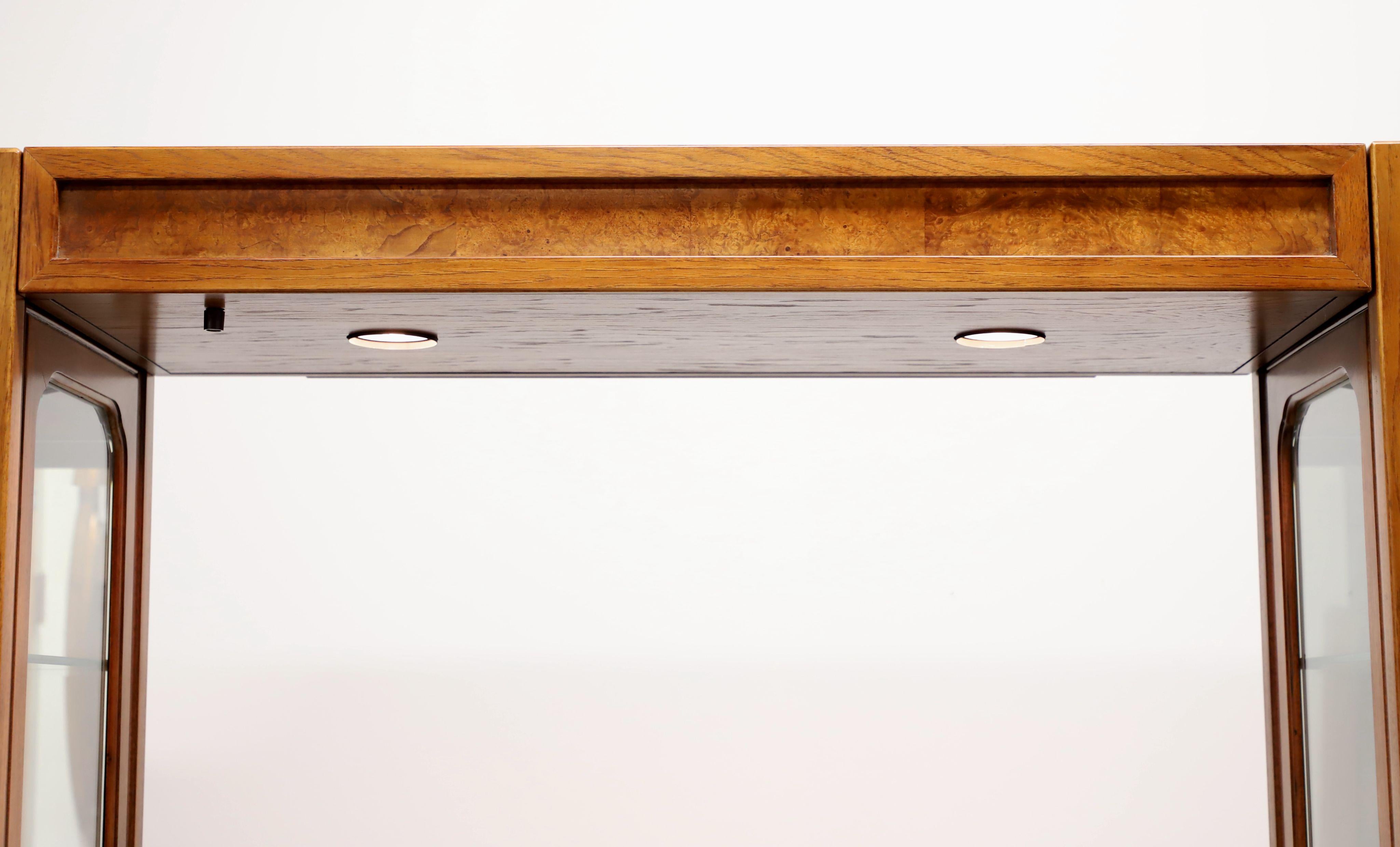 THOMASVILLE Mystique Collection Burl Walnut Asian Console Light Bridge For Sale 2