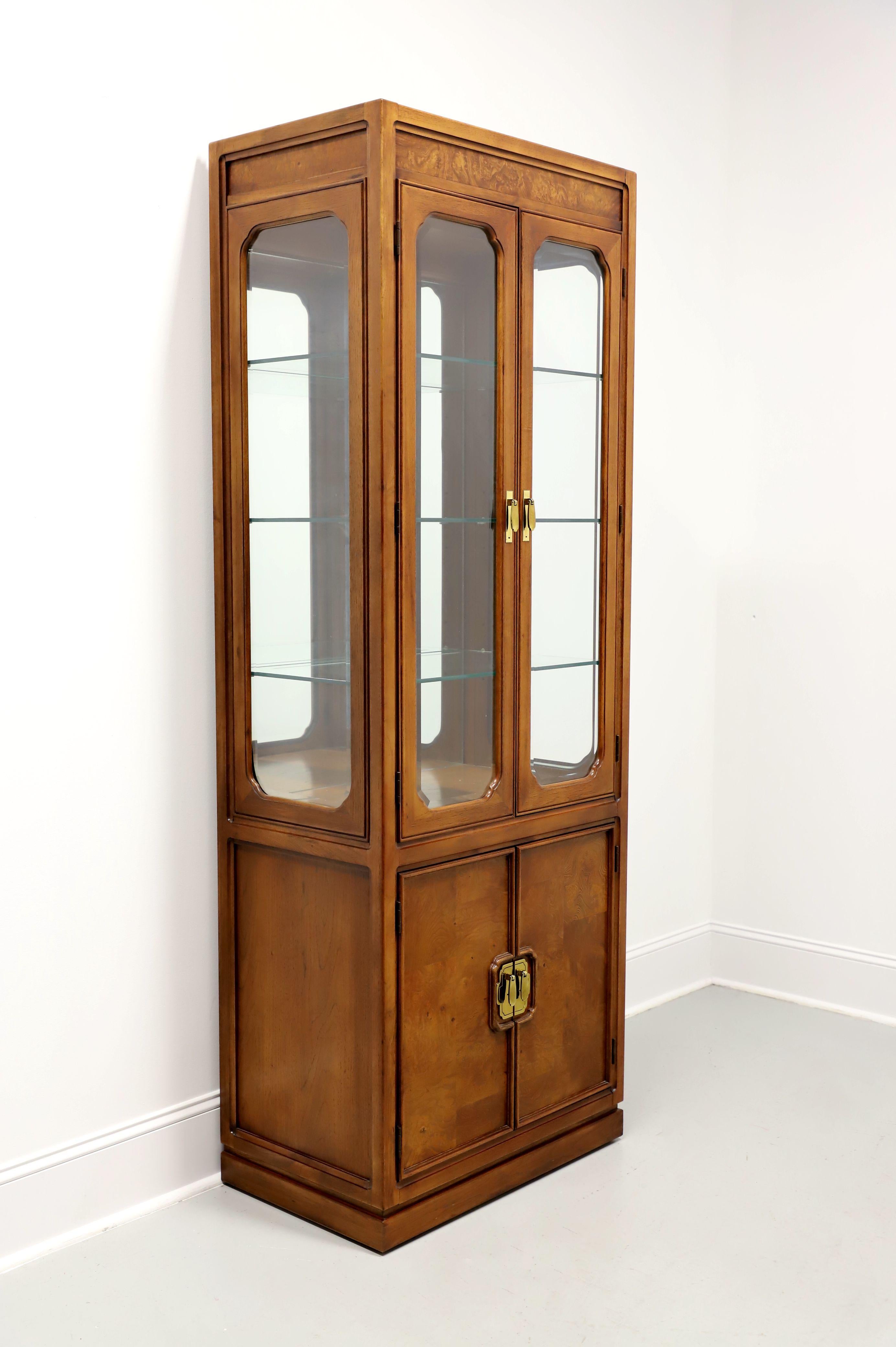 THOMASVILLE Mystique Collection Burl Walnut Asian Curio Display Cabinet - A For Sale 4