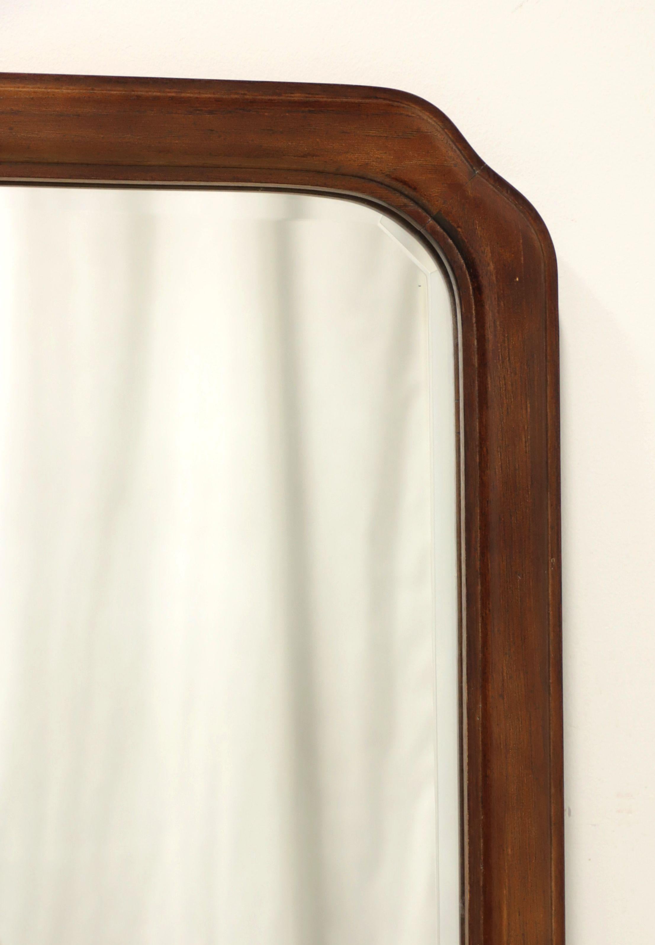 American THOMASVILLE Mystique Walnut Asian Influenced Dresser / Wall Mirror For Sale