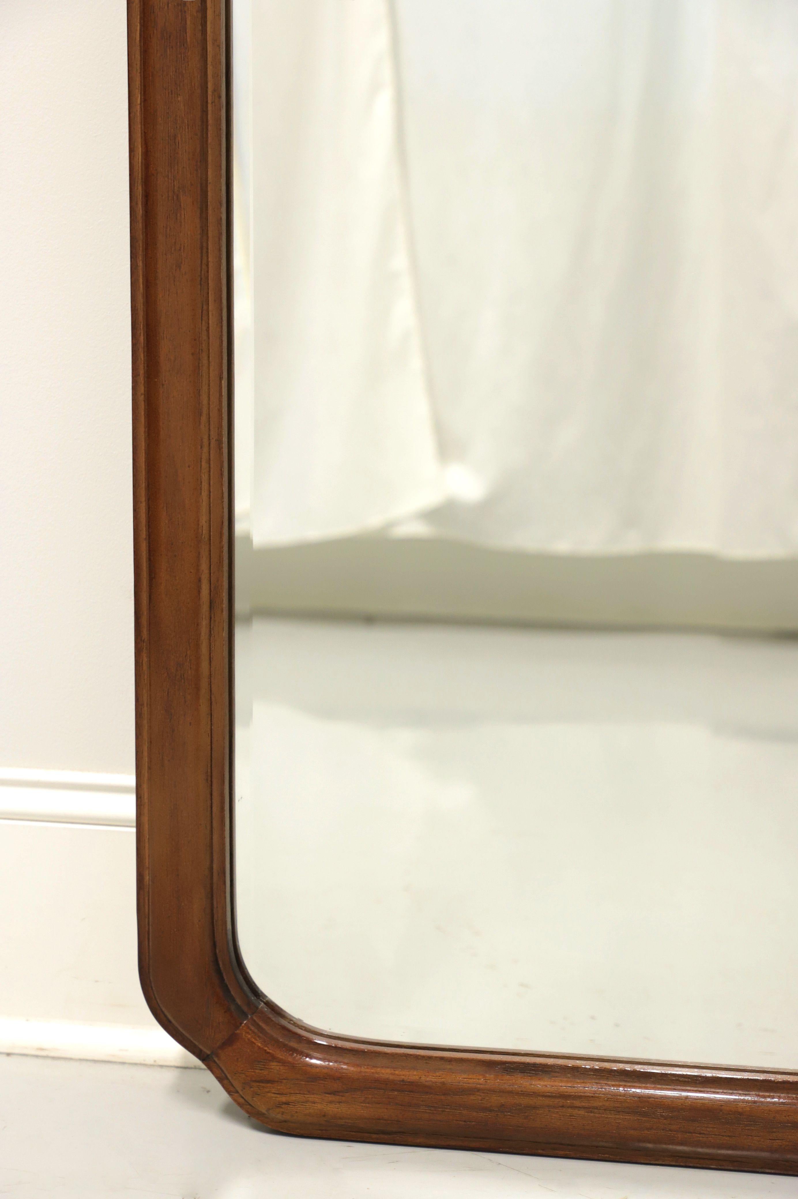 THOMASVILLE Mystique Walnut Asian Influenced Dresser / Wall Mirror In Good Condition For Sale In Charlotte, NC
