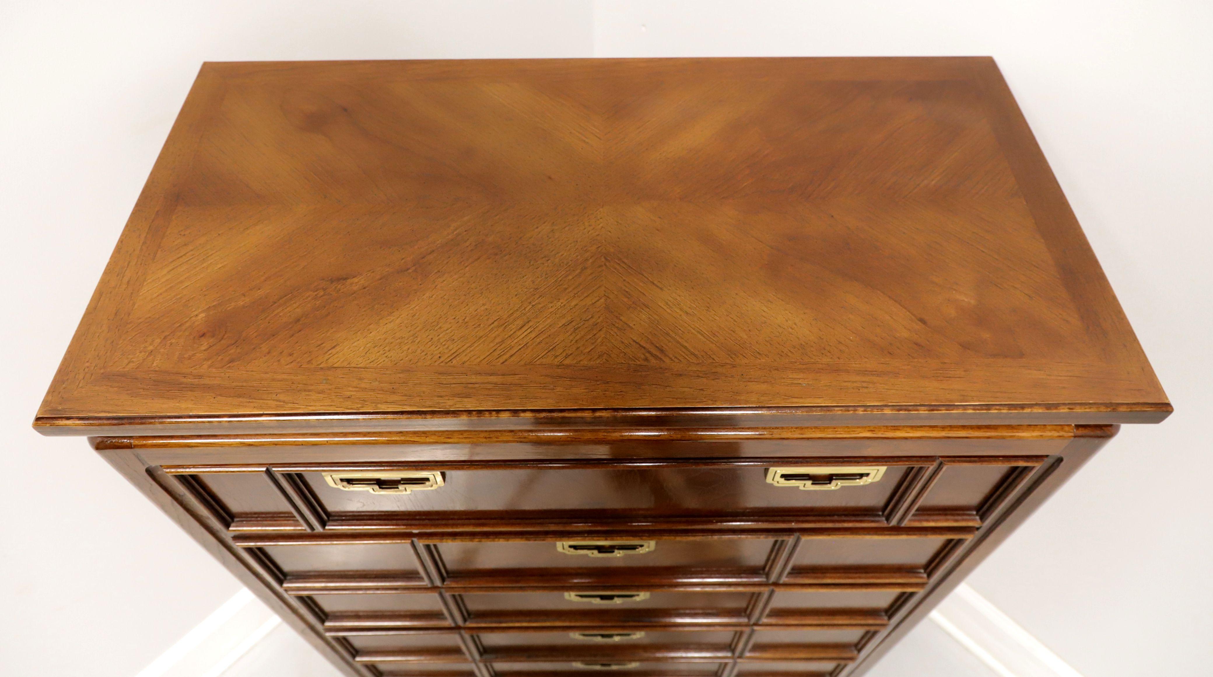 Chinoiserie THOMASVILLE Mystique Oak Parquetry Asian Influenced Chest of Drawers