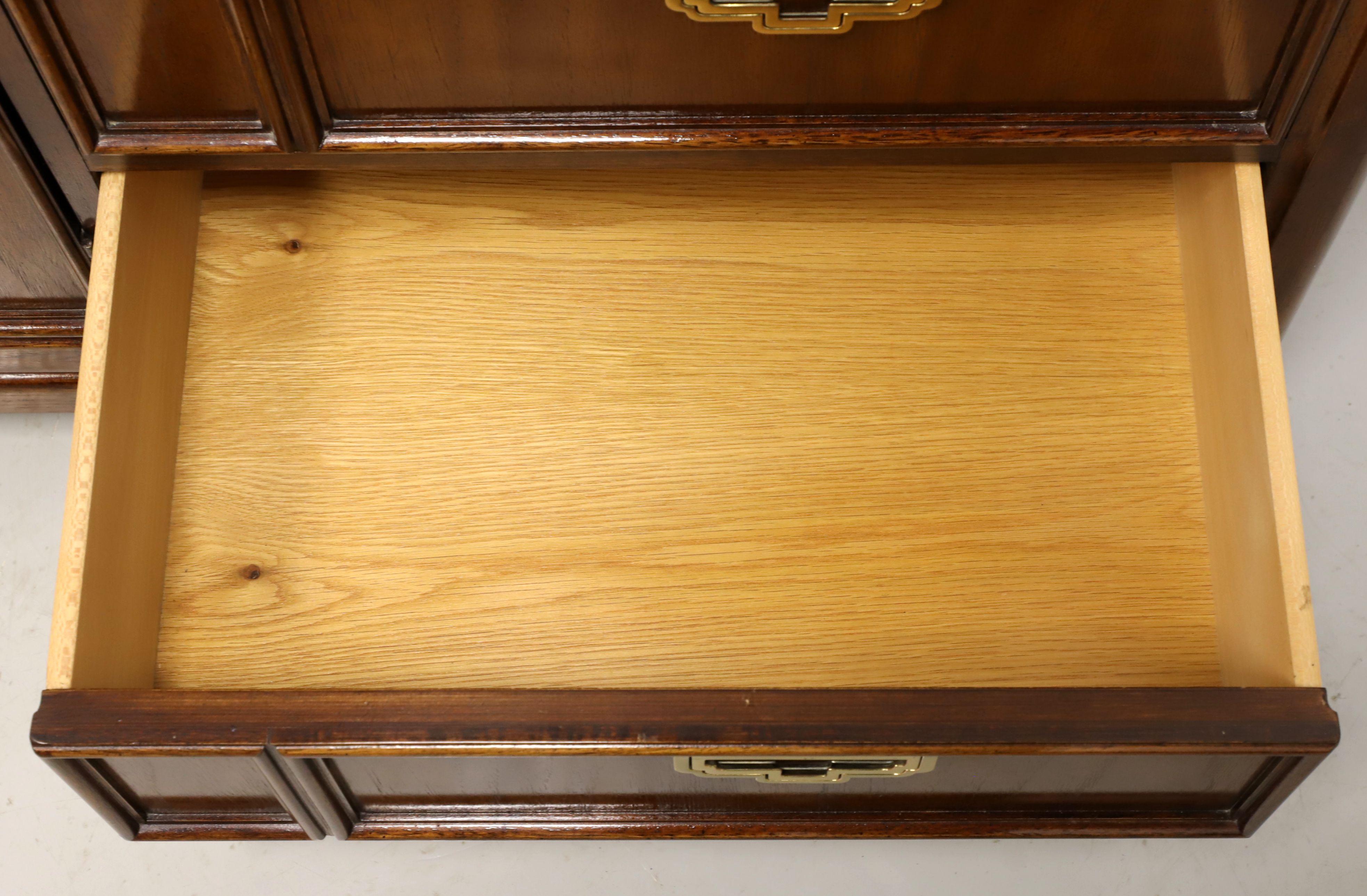 20th Century THOMASVILLE Mystique Oak Parquetry Asian Influenced Dresser