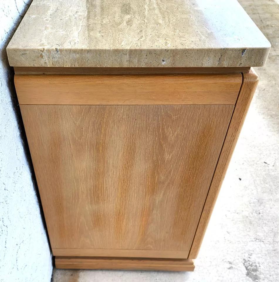 Thomasville Nightstands Blonde Marble Tops Pair For Sale 3