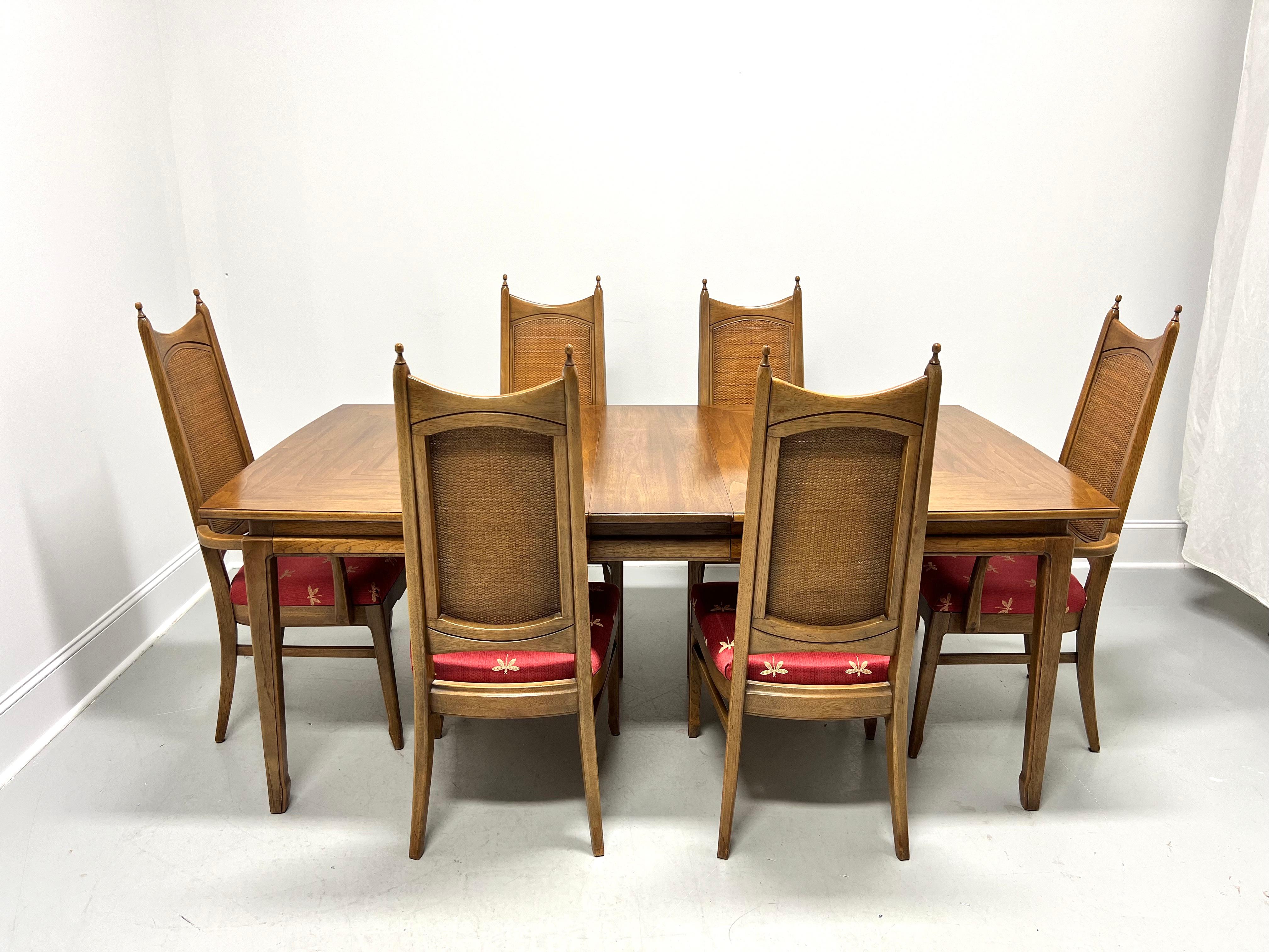 Mid-Century Modern THOMASVILLE, table de salle à manger MCM moderne du milieu du 20e siècle avec 6 chaises en vente