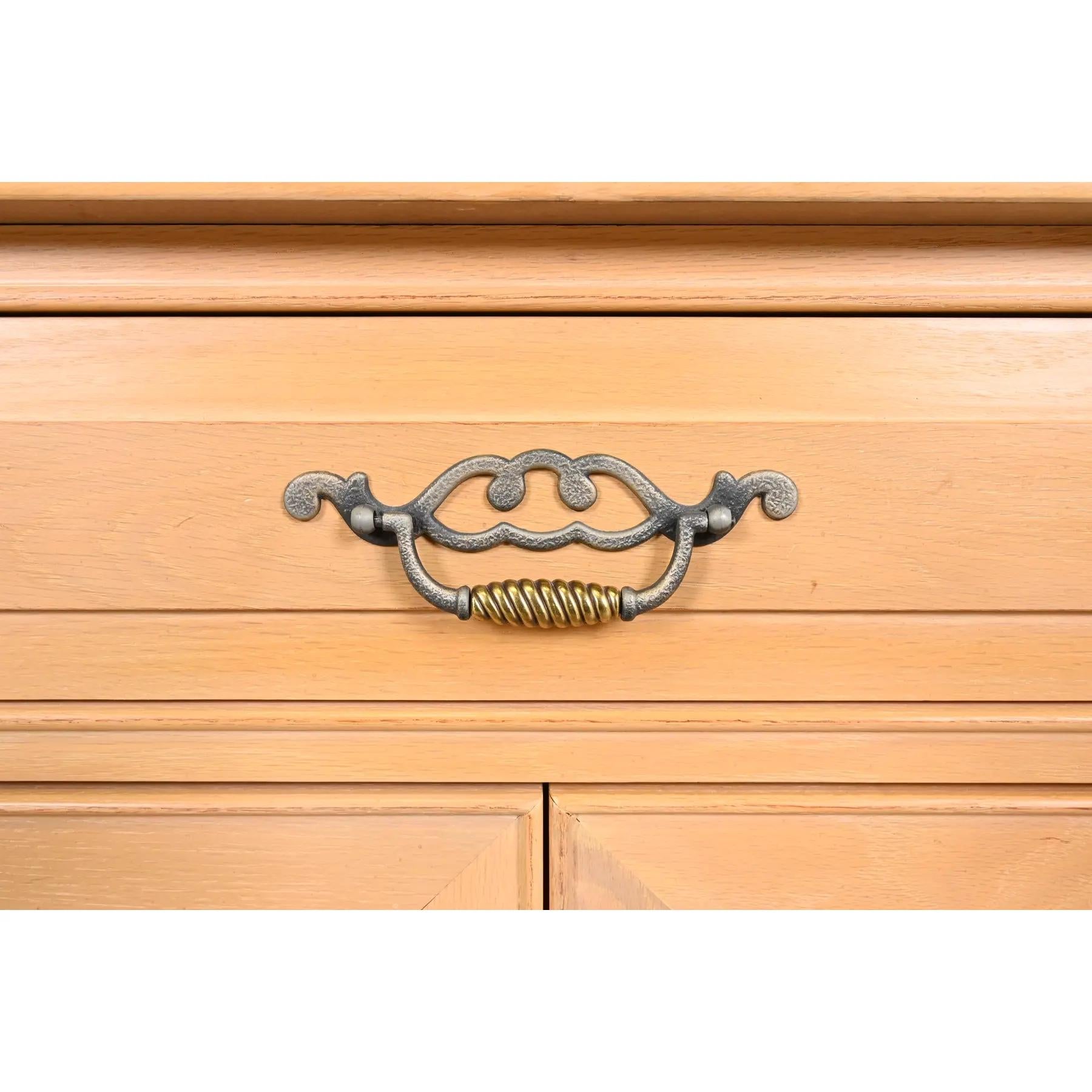 Thomasville Rustic European Pine Nightstand For Sale 1