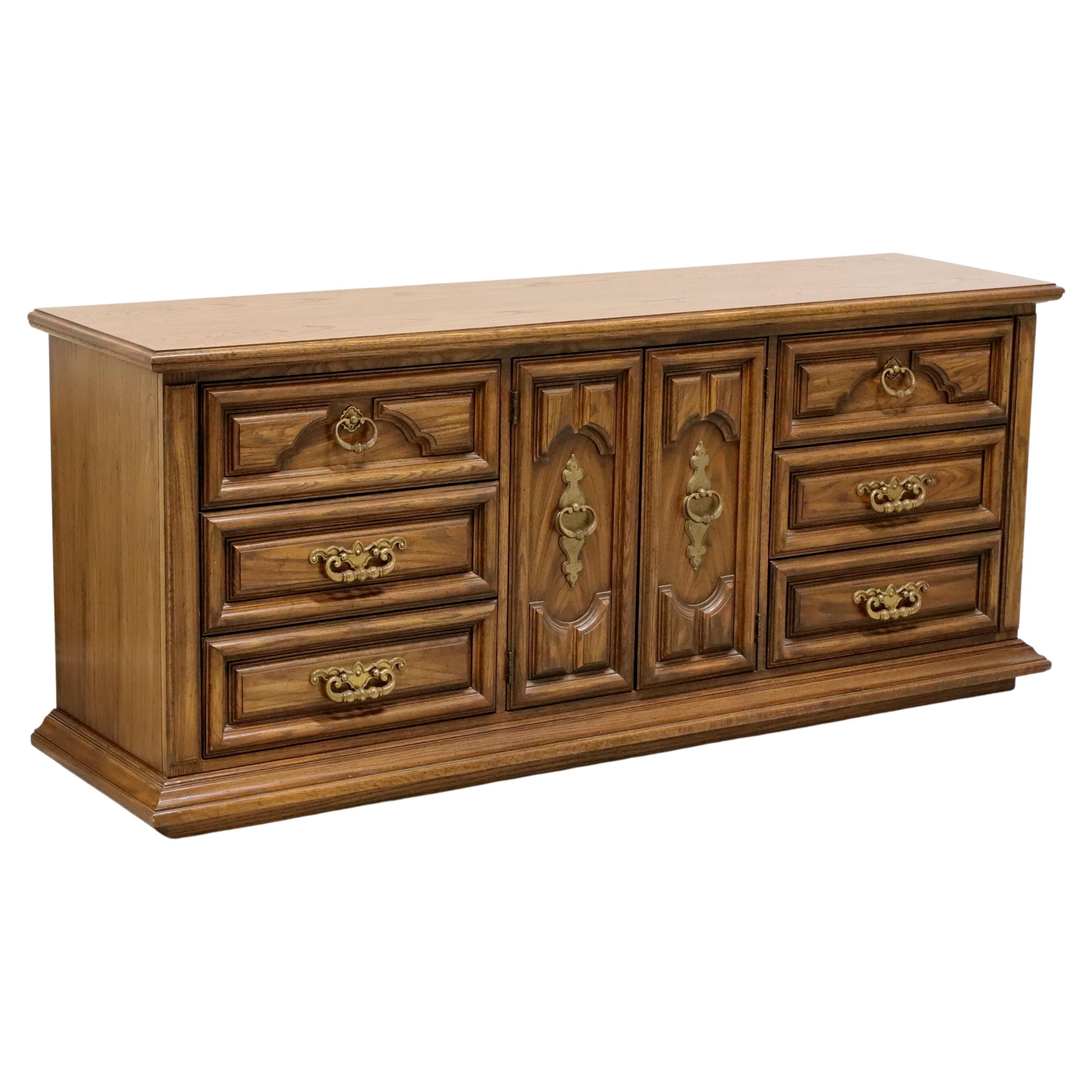 THOMASVILLE Segovia Spanish Mediterranean Oak Triple Dresser