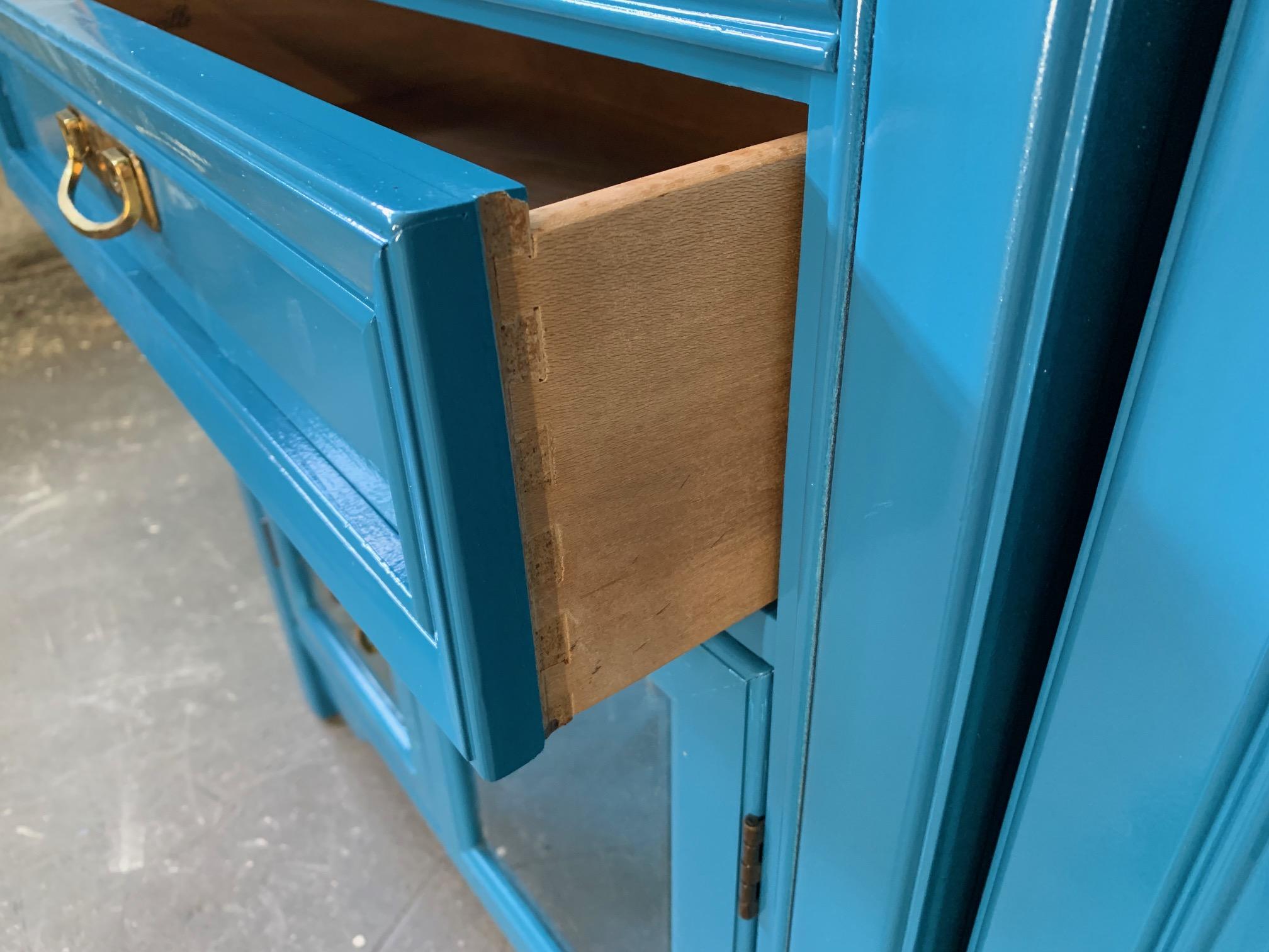 blue sideboard cabinet